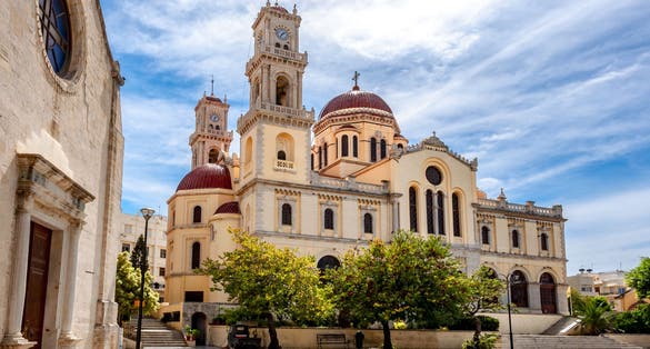 Photo of Agios Minas (Saint Minas) Cathedral, Heraklion, Crete island, Greece.