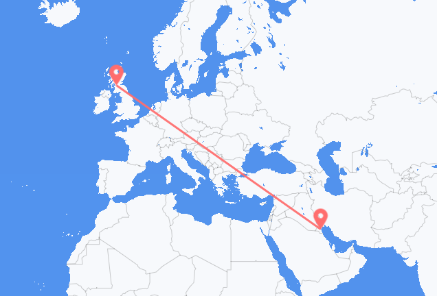 Kuwait-Stadt nach Glasgow