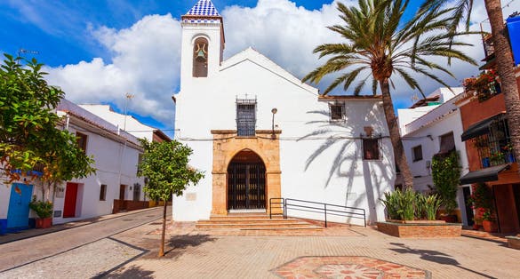 Chapel of the Holy Christ of Marbella or Ermita del Santo Cristo Church in Marbella city in the province of Malaga in the Andalusia, Spain