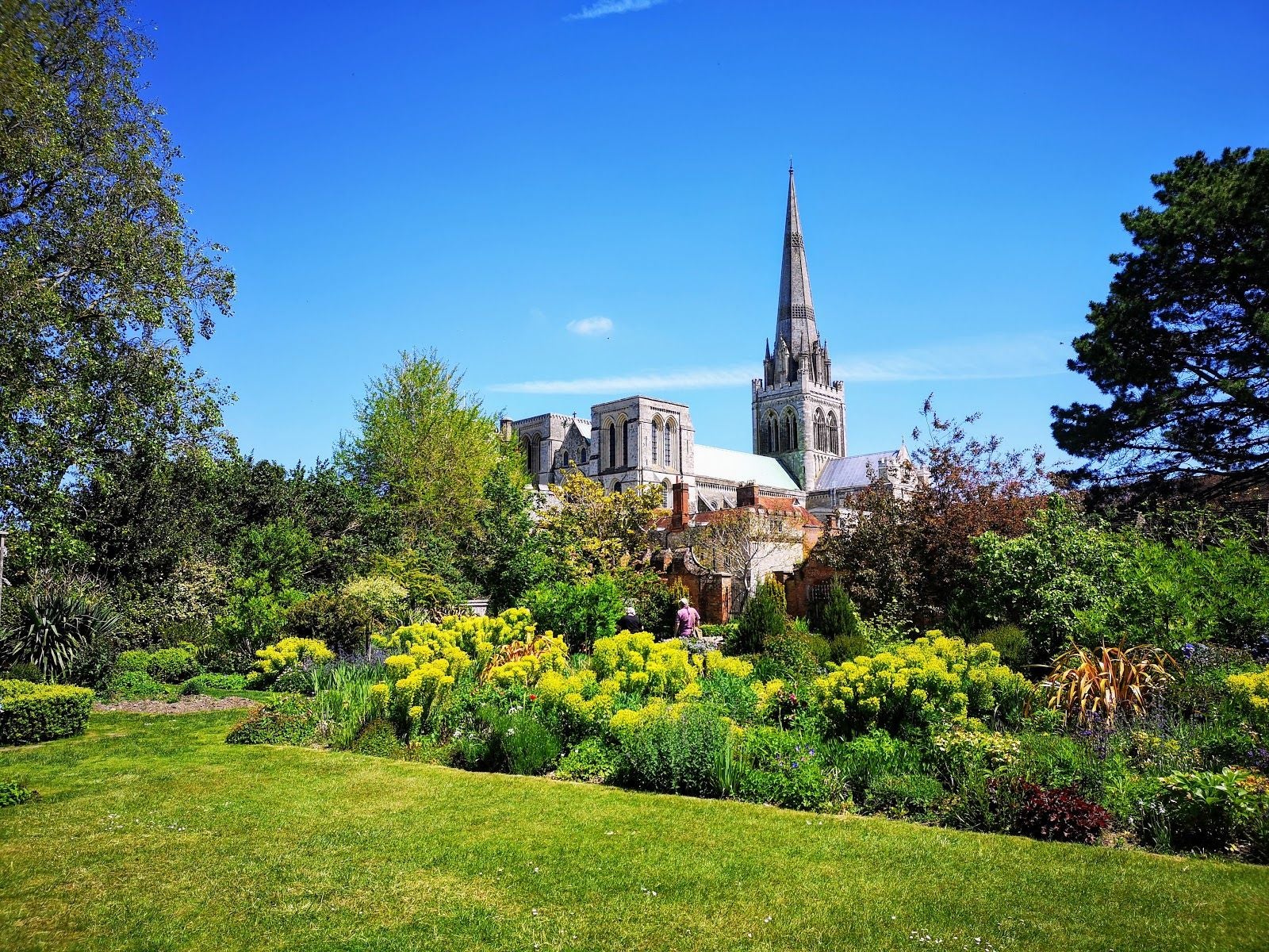 Bishop's Palace Garden, Chichester, West Sussex, South East England, England, United Kingdom