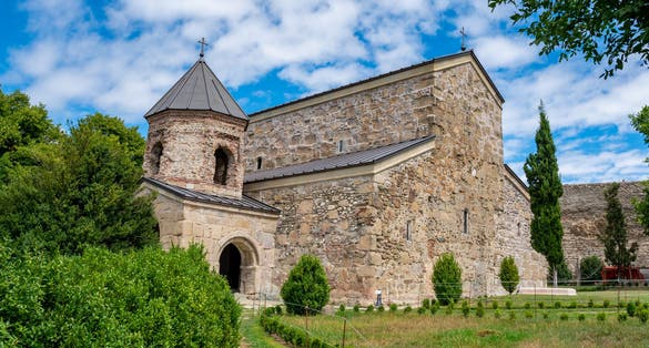 Photo of Mediaeval orthodox church Zedazeni near Mtskheta, Georgia.