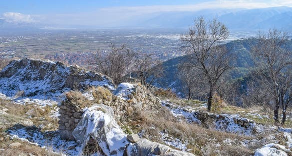 Strumica fortress ruins (Czar's towers) in eastern Macedonia