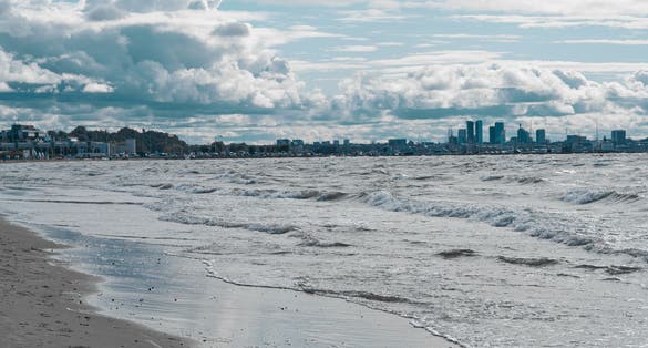 Photo of Pirita Beach, Talinn, Estonia.