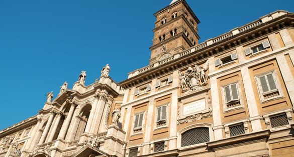 PHOTO OF Founded in the 4th century, the Basilica di Santa Maria Maggiore (Basilica of Saint Mary Major) is one of the five great ancient basilicas of Rome.