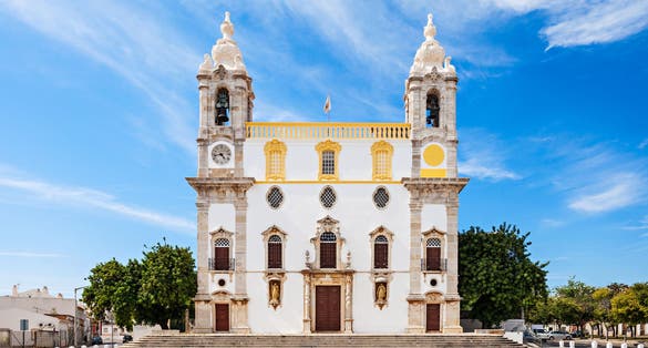 Photo of Carmo Church (Chapel of Bones) in Faro, Portugal.