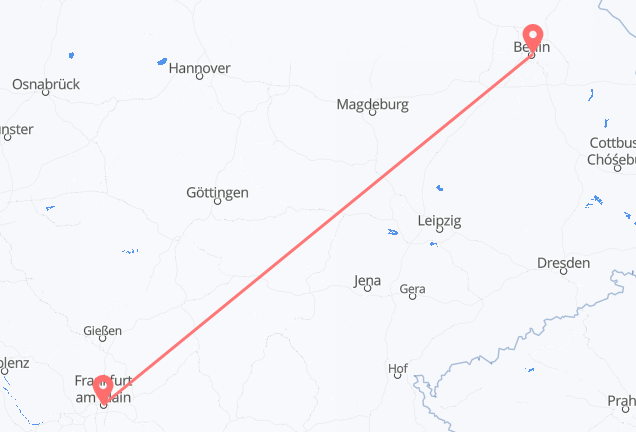 Berlin to Frankfurt
