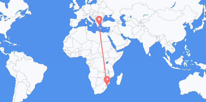 Mozambique to Greece