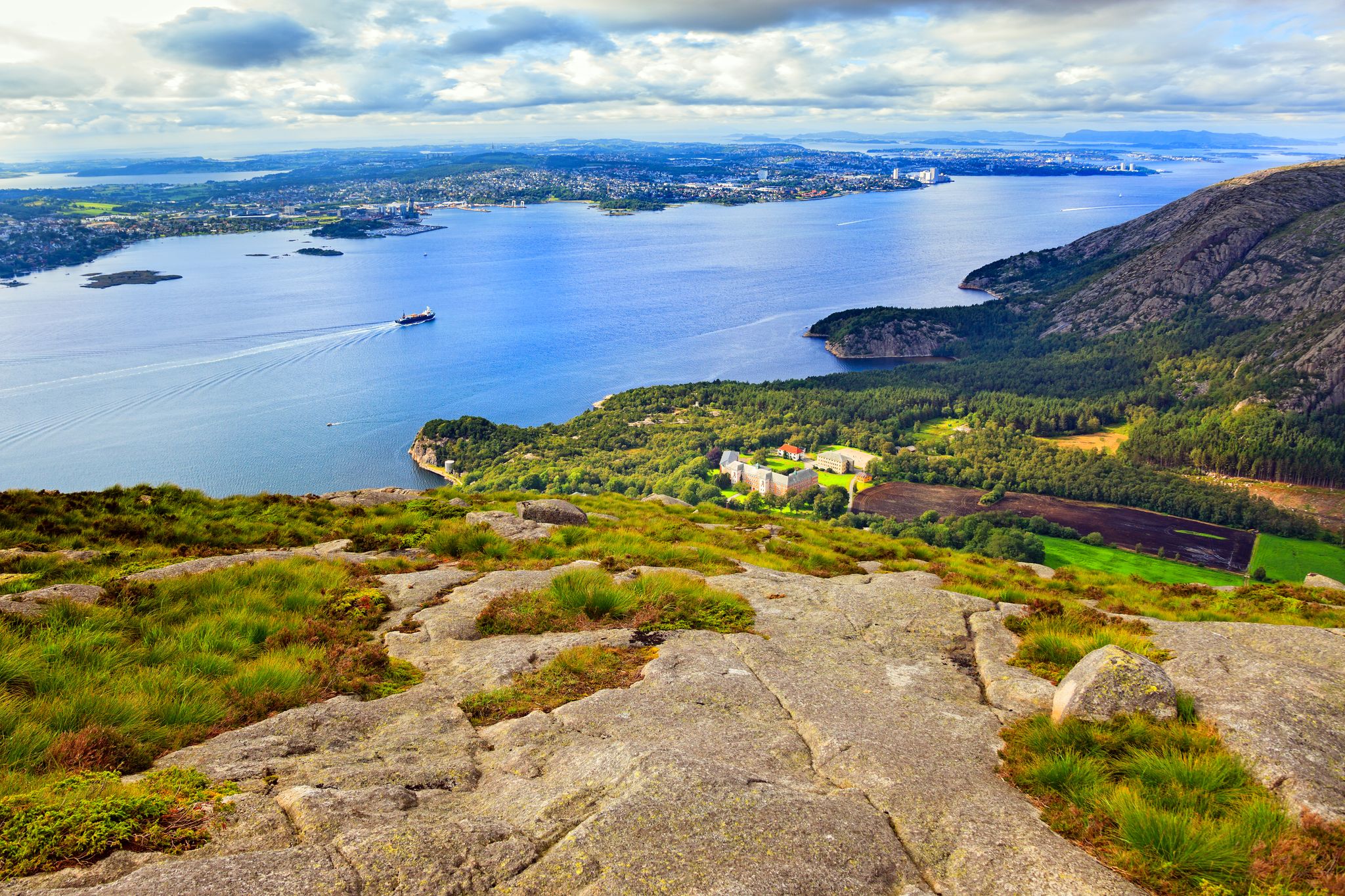 Landscape around Dalsnuten in Rogaland, Norway.