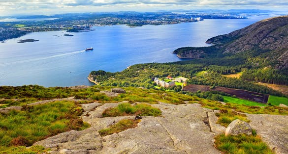 Landscape around Dalsnuten in Rogaland, Norway.