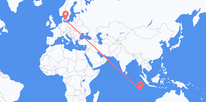 Cocos (Keeling) Islands to Denmark
