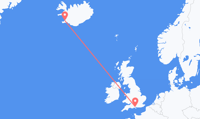 Reykjavik to Southampton