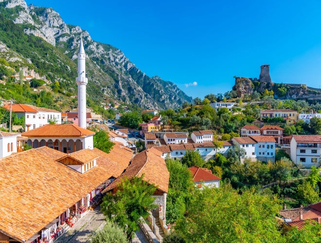 Kruja castle and bazaar, Albania.jpg