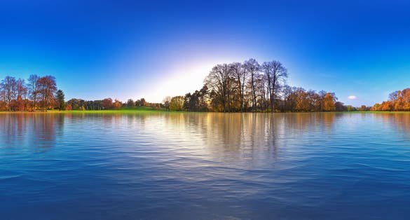 flooded city park of worms germany vr enviroment equirectangular