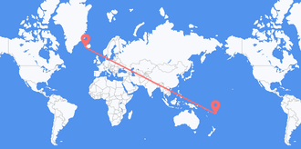 Fiji to Iceland