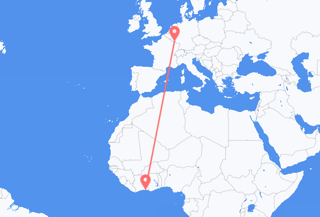 Abidjan à Luxembourg