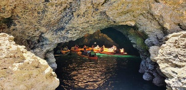 From Lagos: Kayak Tour of Ponta da Piedade Caves on Catamaran