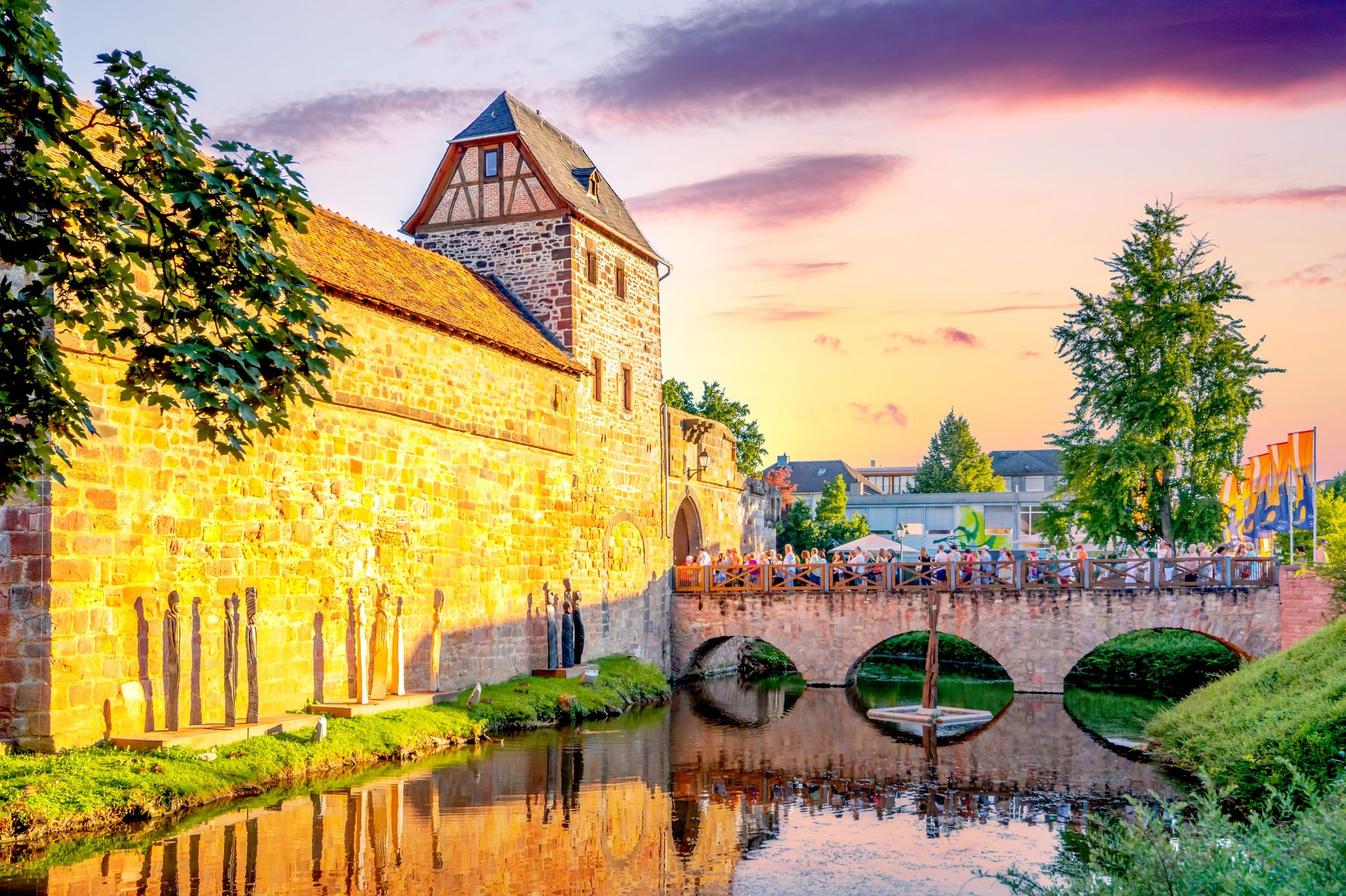 photo of view of  Castle in Bad Vilbel, Hessen, Germany.