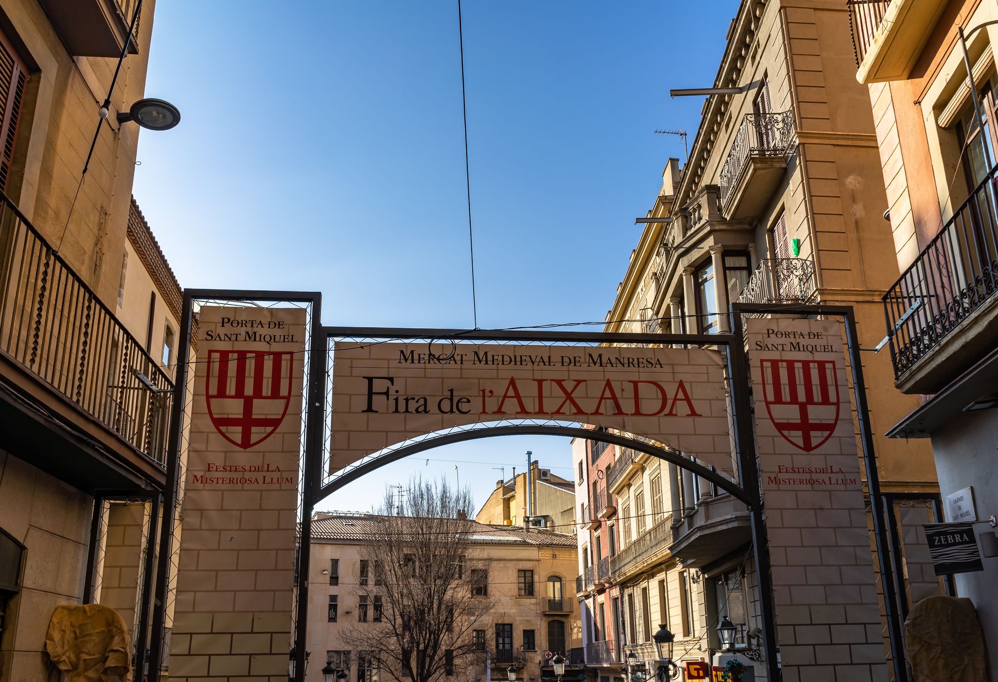 Photo of Aixada fair in Manresa, Catalonia, Spain.