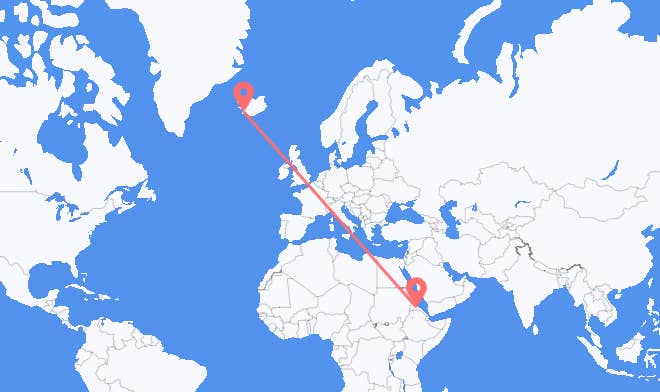 Asmara to Reykjavik