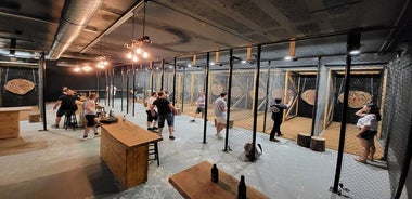 Guided Axe Throwing Experience in Frankfurt Altstadt 
