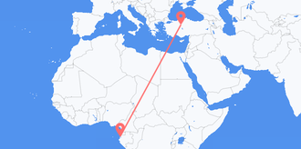 Gabon to Turkey