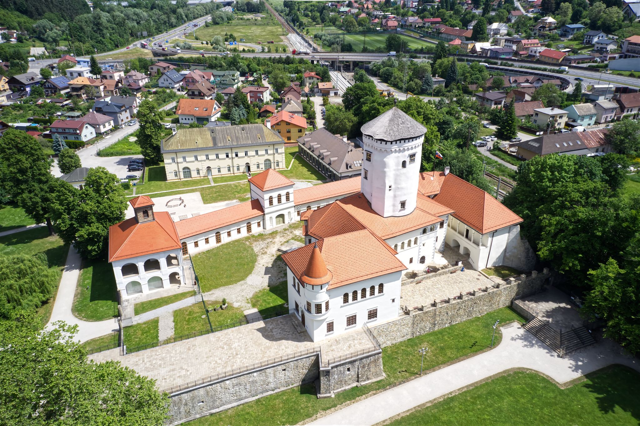 Photo of Aerial picture of Castle of Budatin, near Zilina, Slovakia, Europe.
