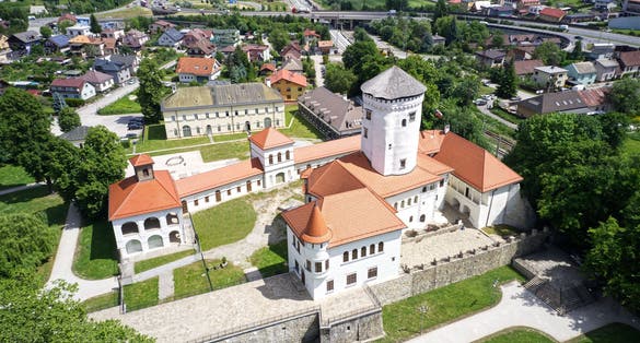 Photo of Aerial picture of Castle of Budatin, near Zilina, Slovakia, Europe.