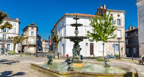 The Charente River at Angouleme, the Charente department of France