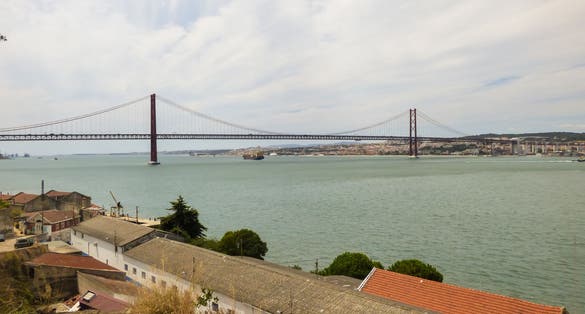 Old port together Quinta da Arealva in almada, portugal