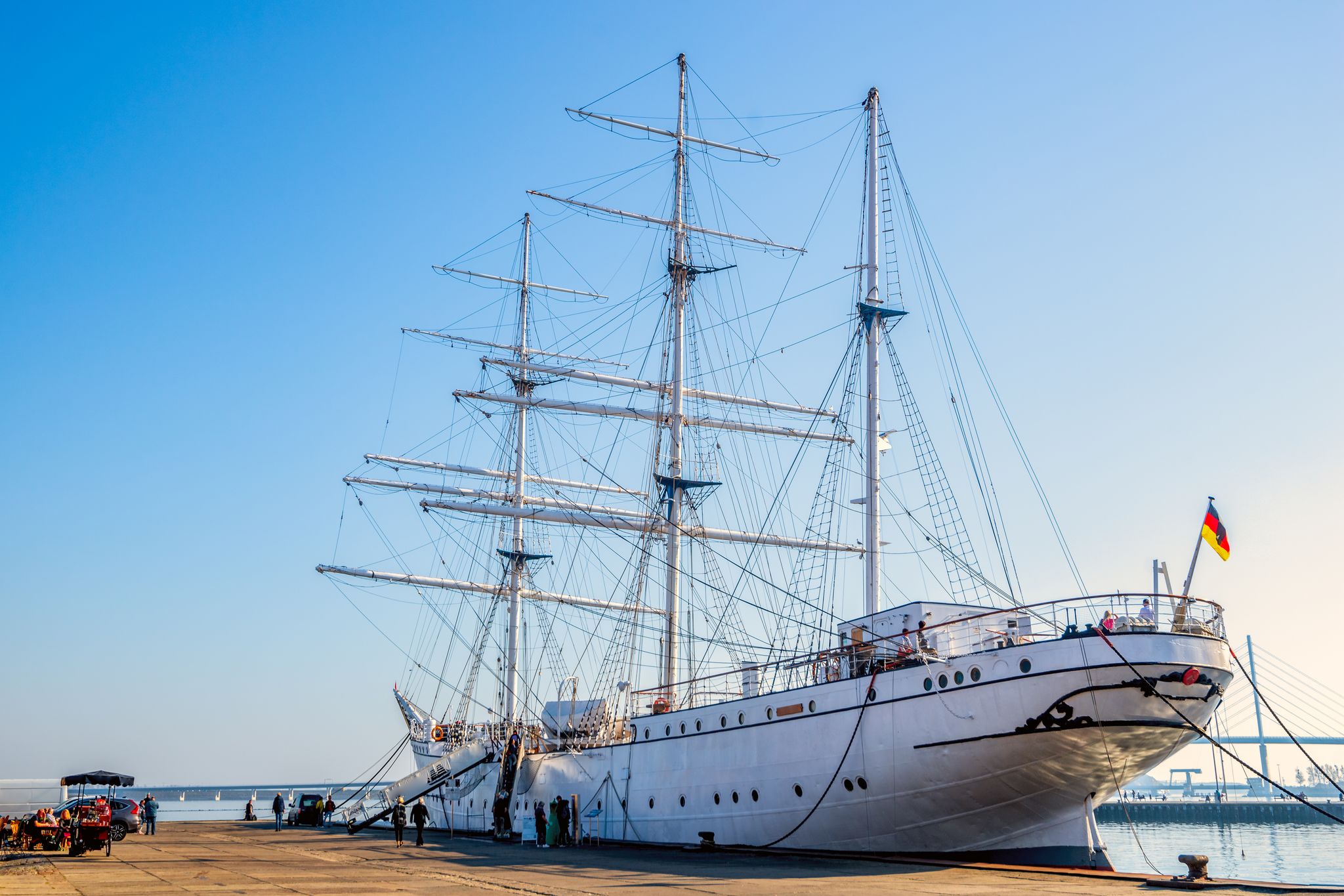 Gorch Fock in Stralsund, Germany.