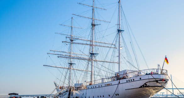 Gorch Fock in Stralsund, Germany.