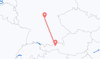 Train tickets from Marktgemeinde Jenbach to Schweinfurt