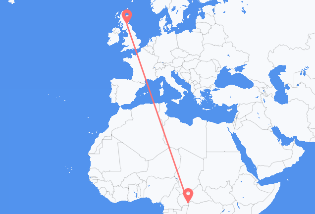 Bangui to Edinburgh