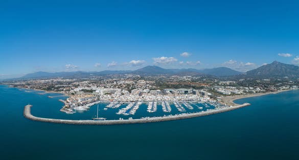 Photo of Puerto Banus Marbella - Aerial view Costa del sol.
