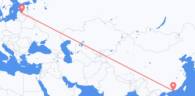 香港 目的地 拉脱维亚