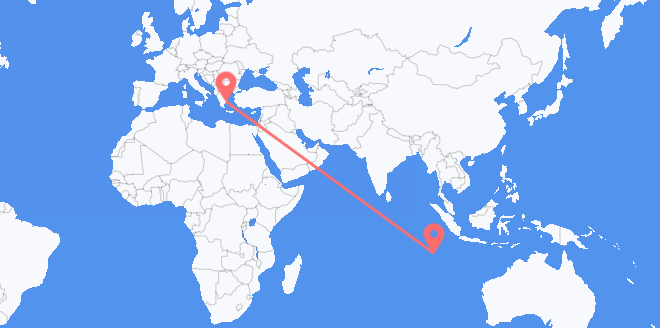Cocos (Keeling) Islands to Greece