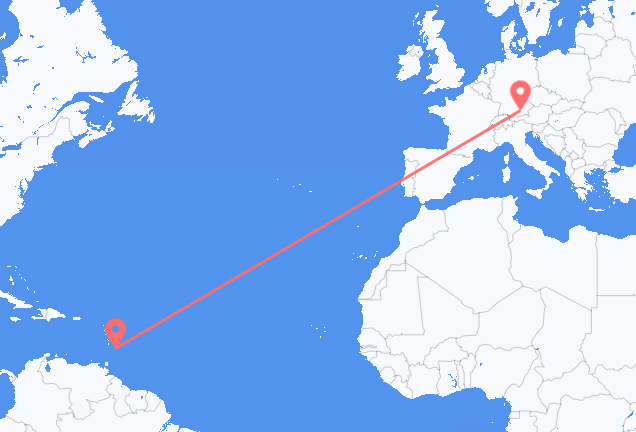 布里奇顿 到慕尼黑