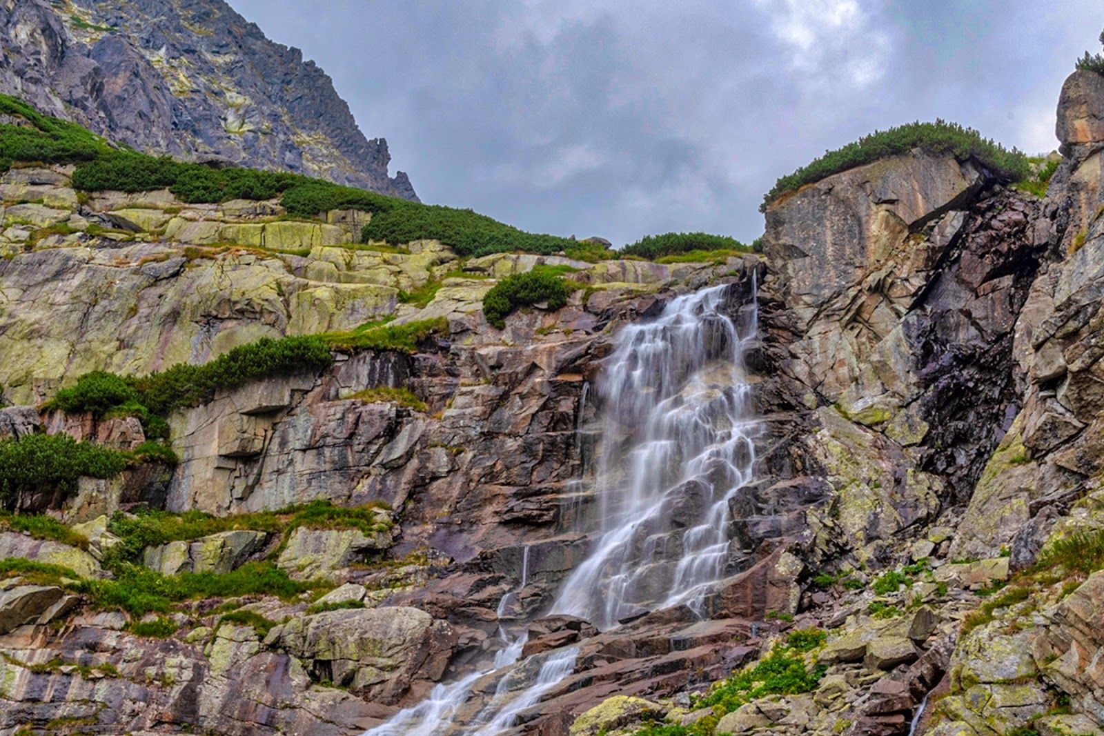 Skok Waterfall, Štrba, Štrba - Štrbské pleso, District of Poprad, Region of Prešov, Eastern Slovakia, Slovakia