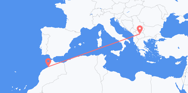 モロッコ 北マケドニアへ