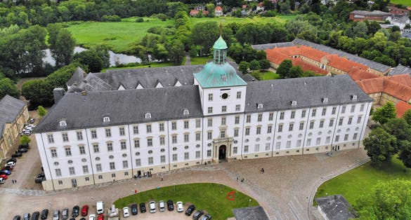 Gottorf Castle in Schleswig town, Germany. Schleswig-Holstein, Germany.