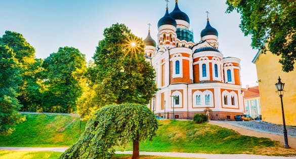 Photo of Alexander Nevsky Cathedral, An Orthodox Cathedral Church In The Tallinn old town, Estonia.