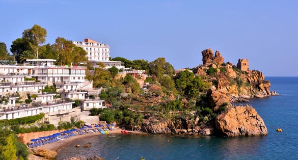 the coast near cefalù sicily italy