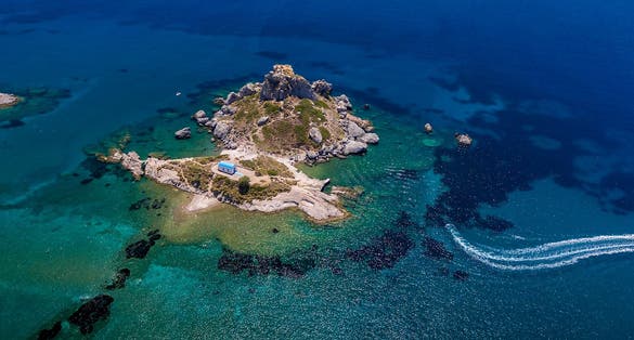 exotic kastri isle in Kefalos village, Kos island, Greece