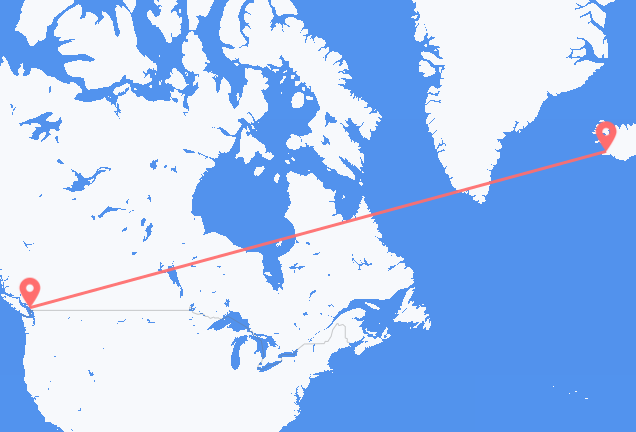 Vancouver to Reykjavík