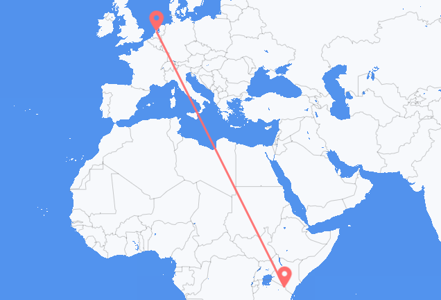 Mount Kilimanjaro to Amsterdam