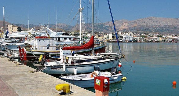 photo of view of Chios Port, Chios, Greece.