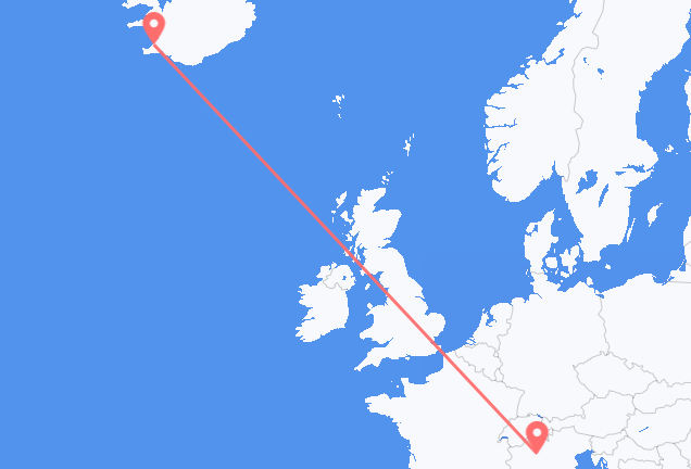 Milan to Reykjavík
