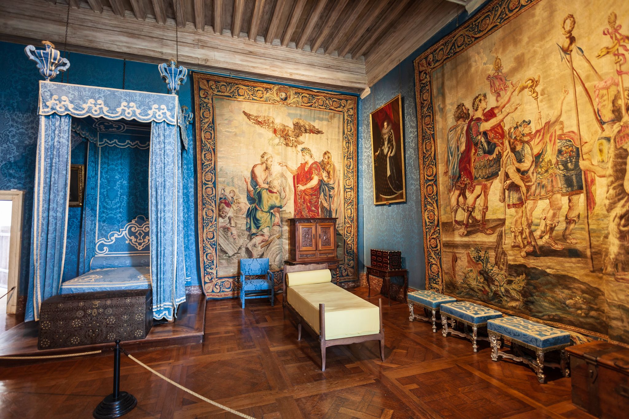 Photo of Chateau de Chambord interior is the largest castle in the Loire valley, France.