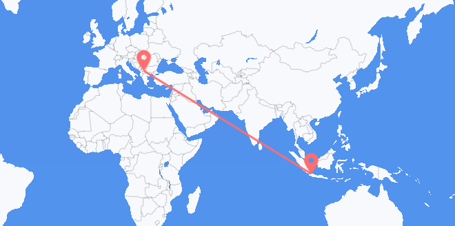 インドネシア 北マケドニアへ