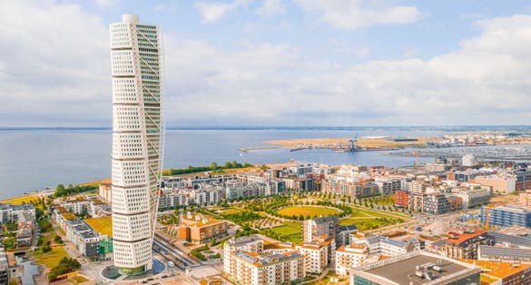 photo of  view of Malmo, Sweden.